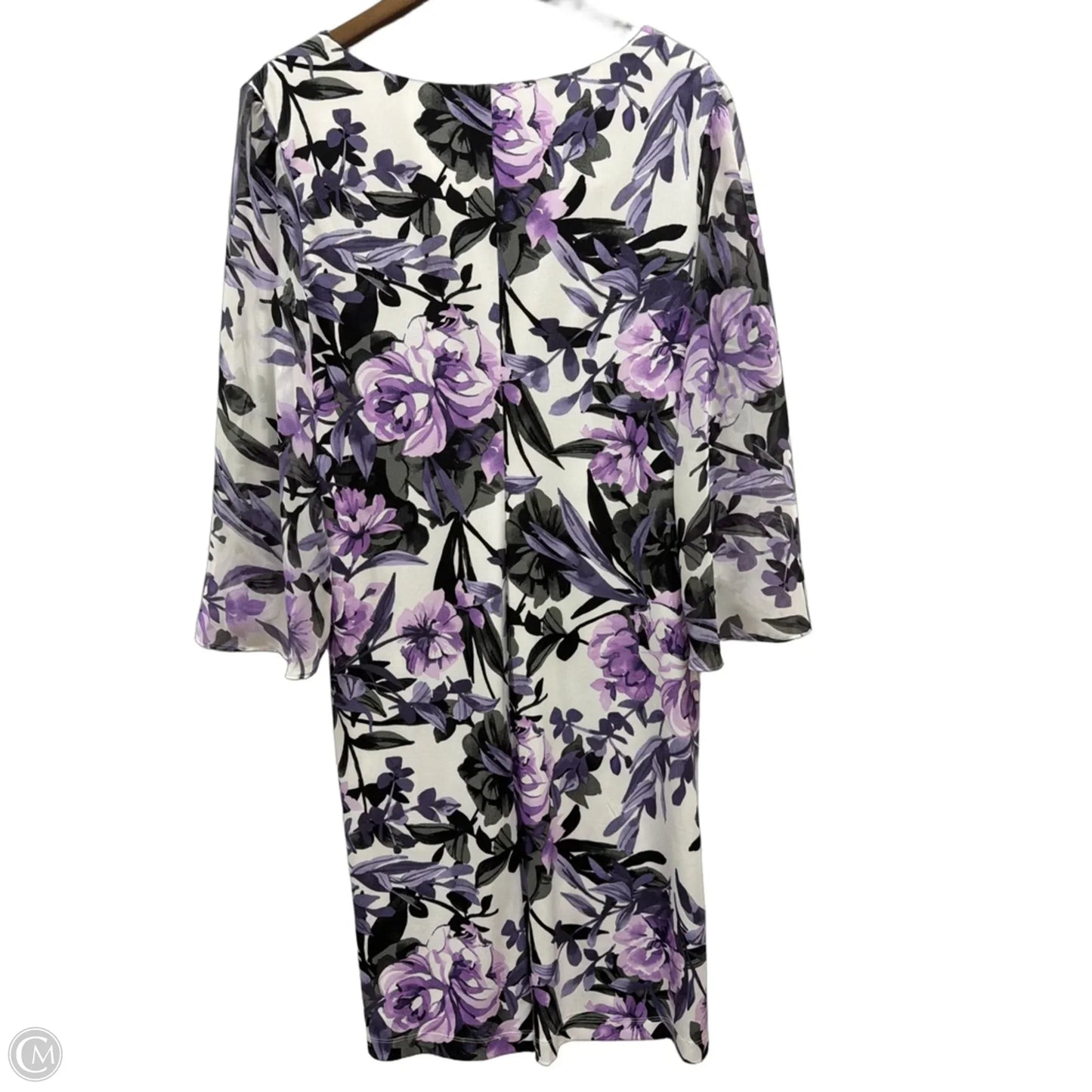 Dress Casual Short By Connected Apparel In Floral Print, Size: Xl