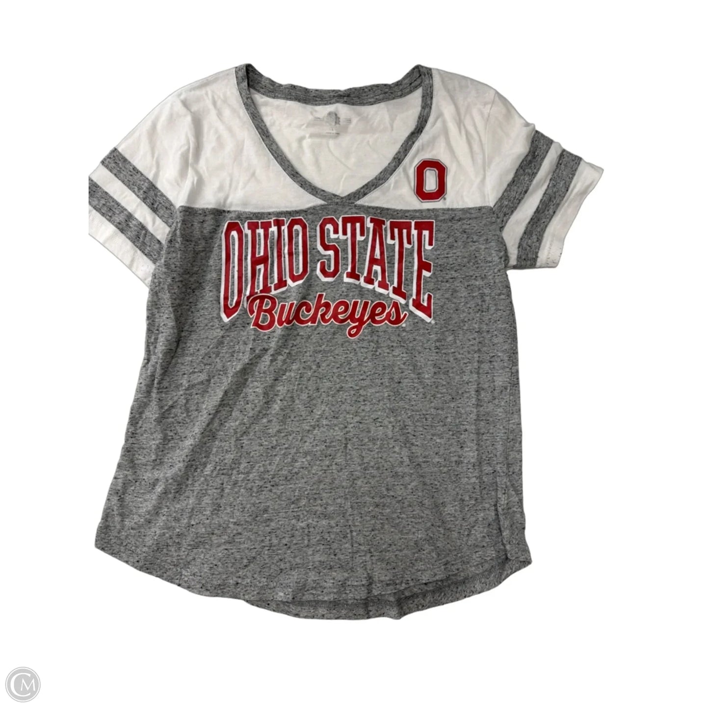 Top Short Sleeve By OHIO STATE In Grey, Size: L