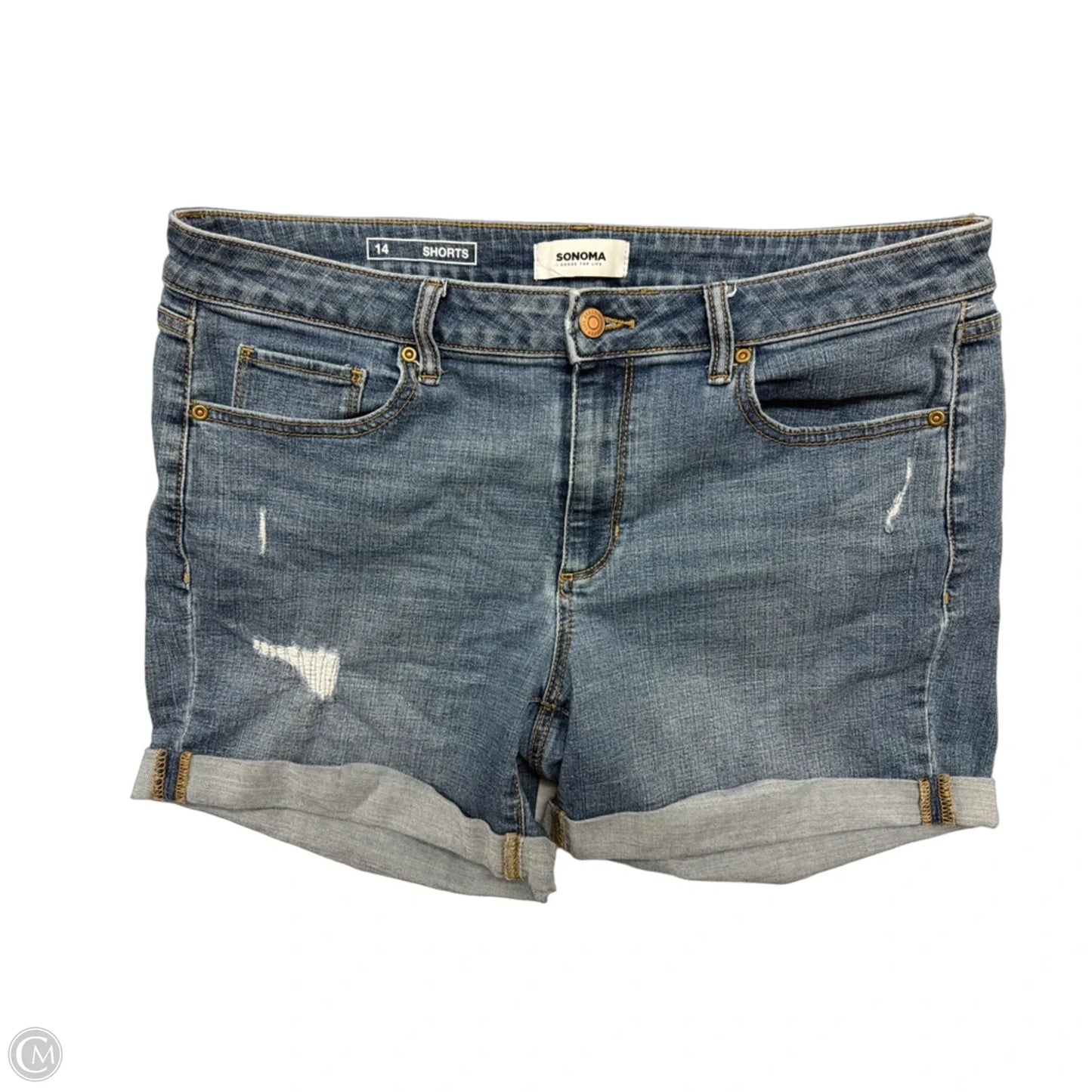 Shorts By Sonoma In Blue Denim, Size: 14