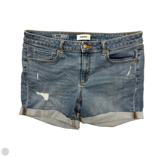 Shorts By Sonoma In Blue Denim, Size: 14