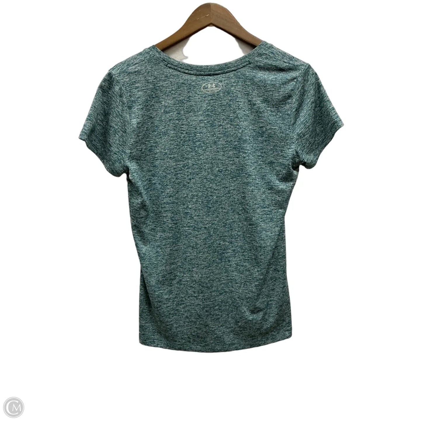 Athletic Top Short Sleeve By Under Armour In Blue, Size: M