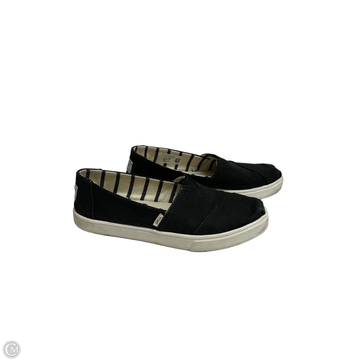 Shoes Flats By Toms In Black, Size: 6