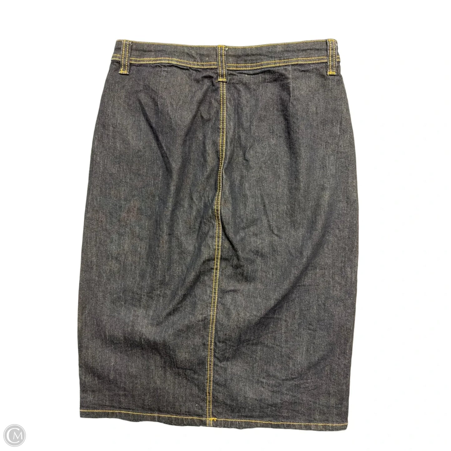 Skirt Midi By Christopher And Banks In Blue Denim, Size: S