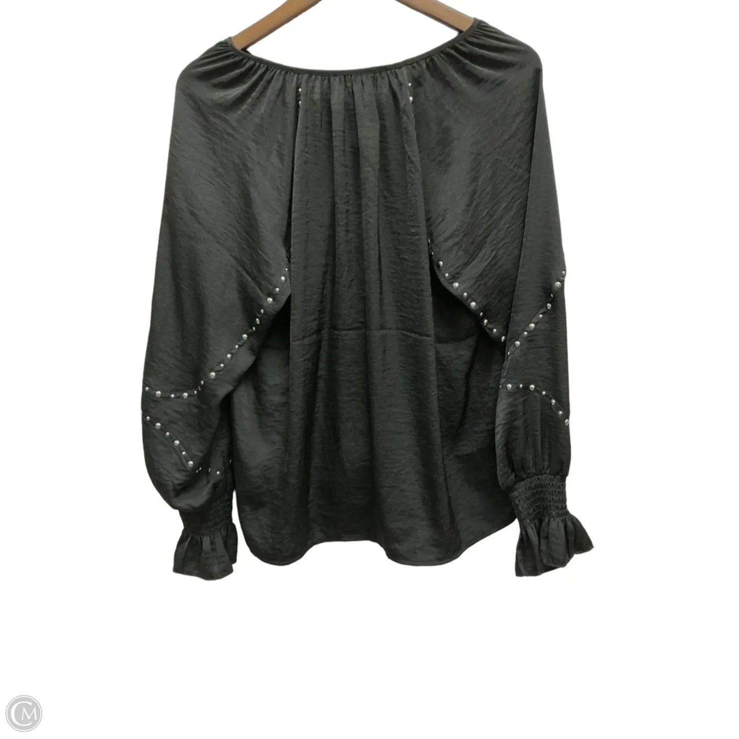 Top Long Sleeve By Vince Camuto In Black, Size: Xl