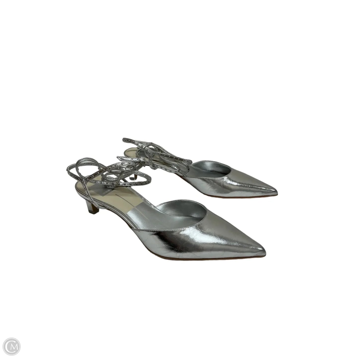 Shoes Heels Kitten By Dolce Vita In Silver, Size: 8.5