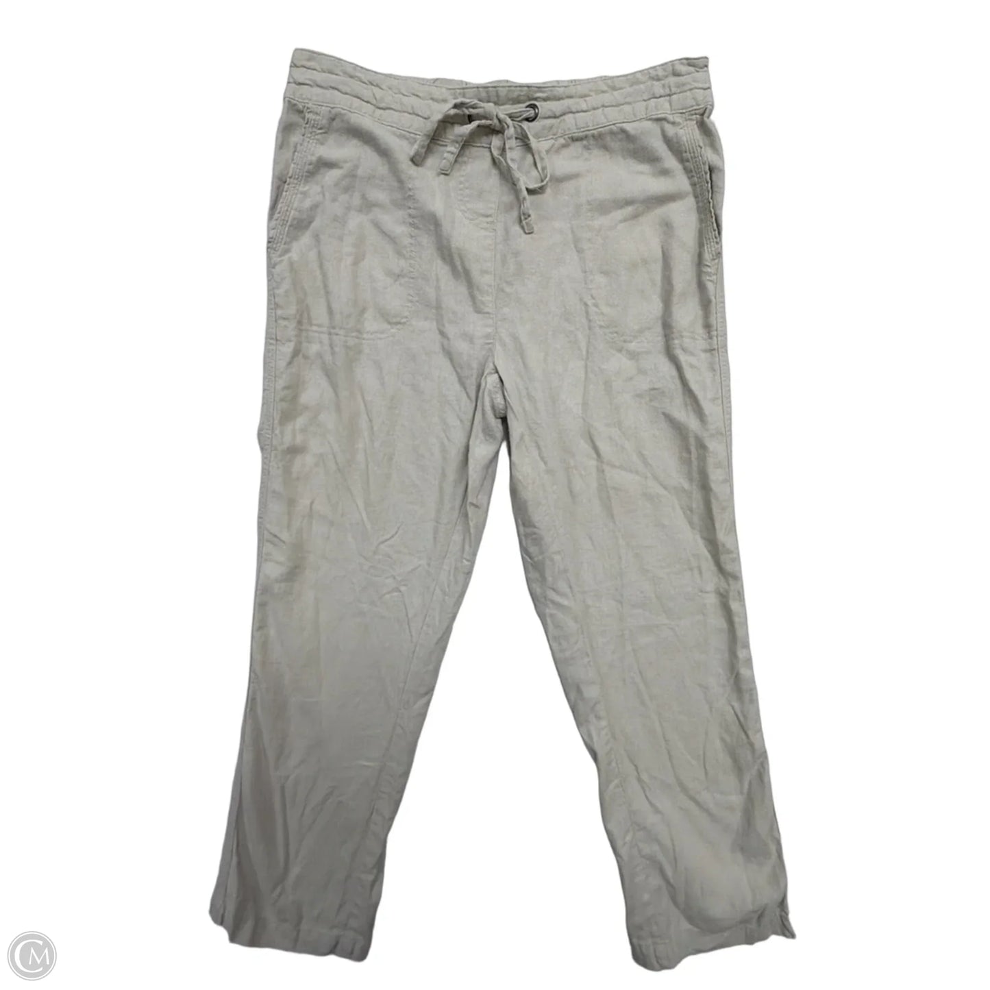 Pants Linen By Per Se In Beige, Size: 8