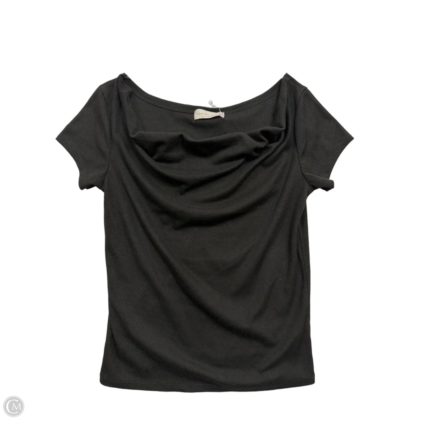 Top Short Sleeve By Clothes Mentor In Black, Size: M