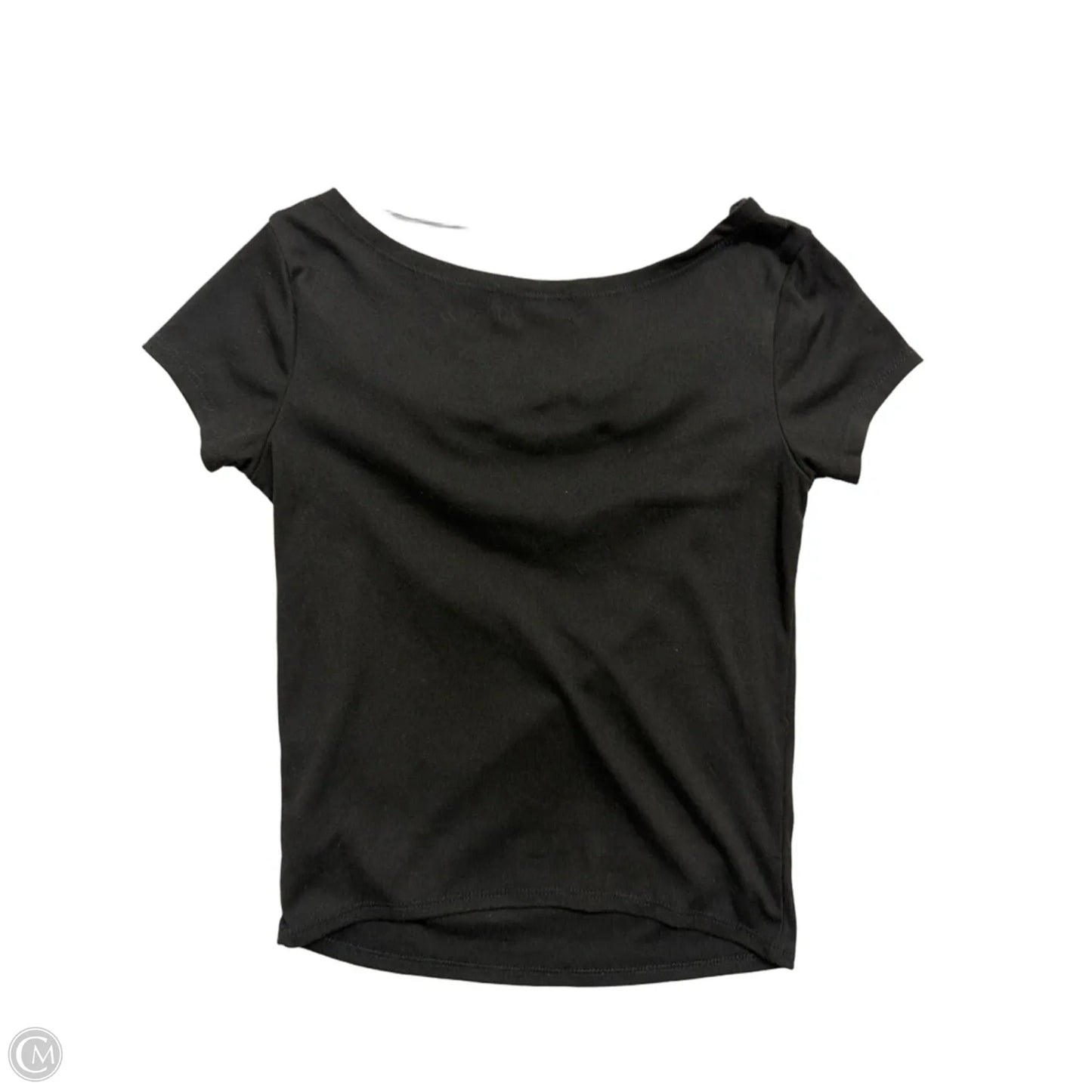 Top Short Sleeve By Clothes Mentor In Black, Size: M