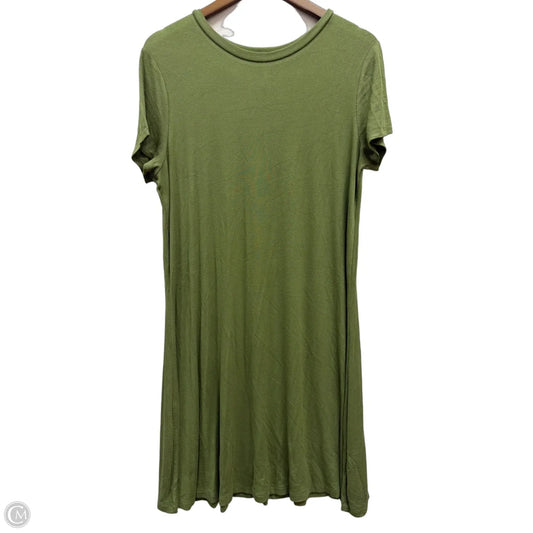 Dress Casual Midi By Time And Tru In Green, Size: L
