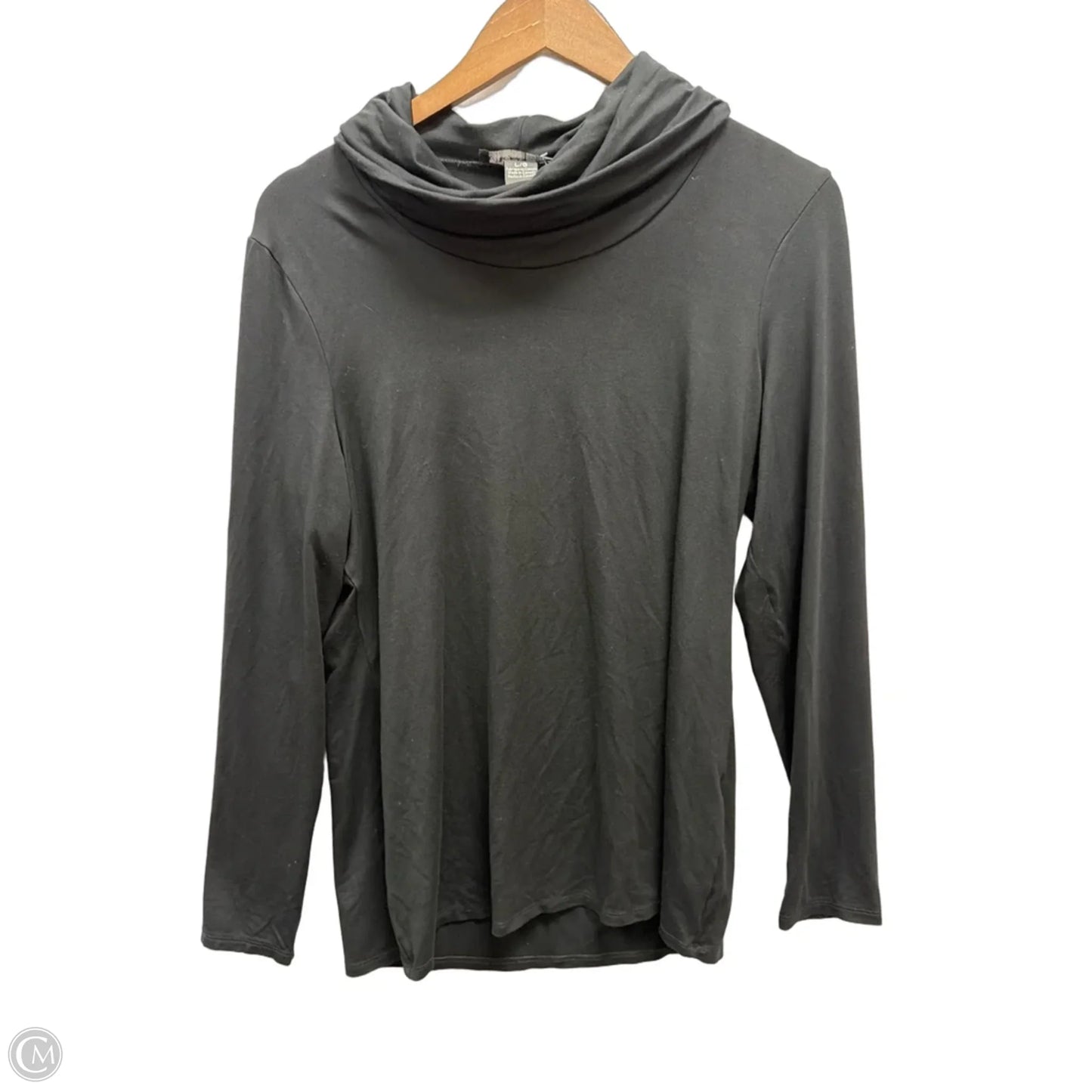 Top Long Sleeve By Clothes Mentor In Black, Size: L