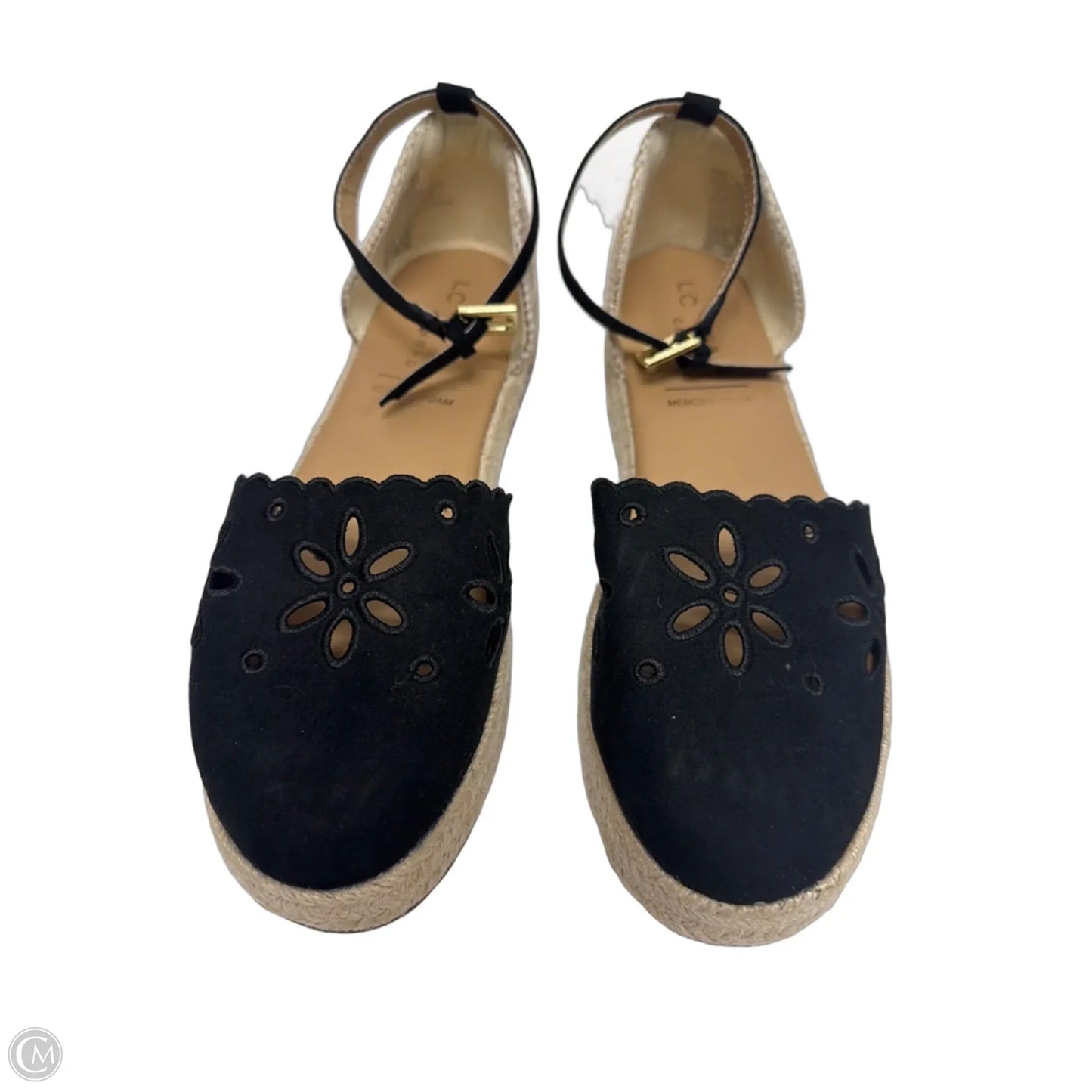 Sandals Flats By Lc Lauren Conrad In Black, Size: 7
