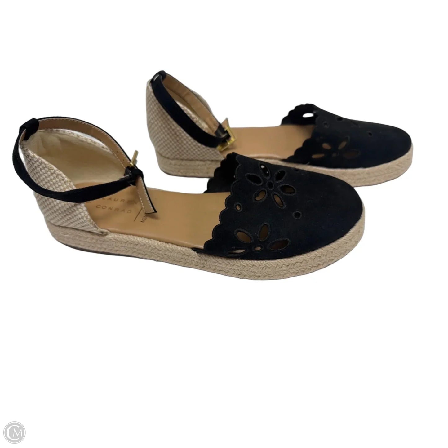 Sandals Flats By Lc Lauren Conrad In Black, Size: 7