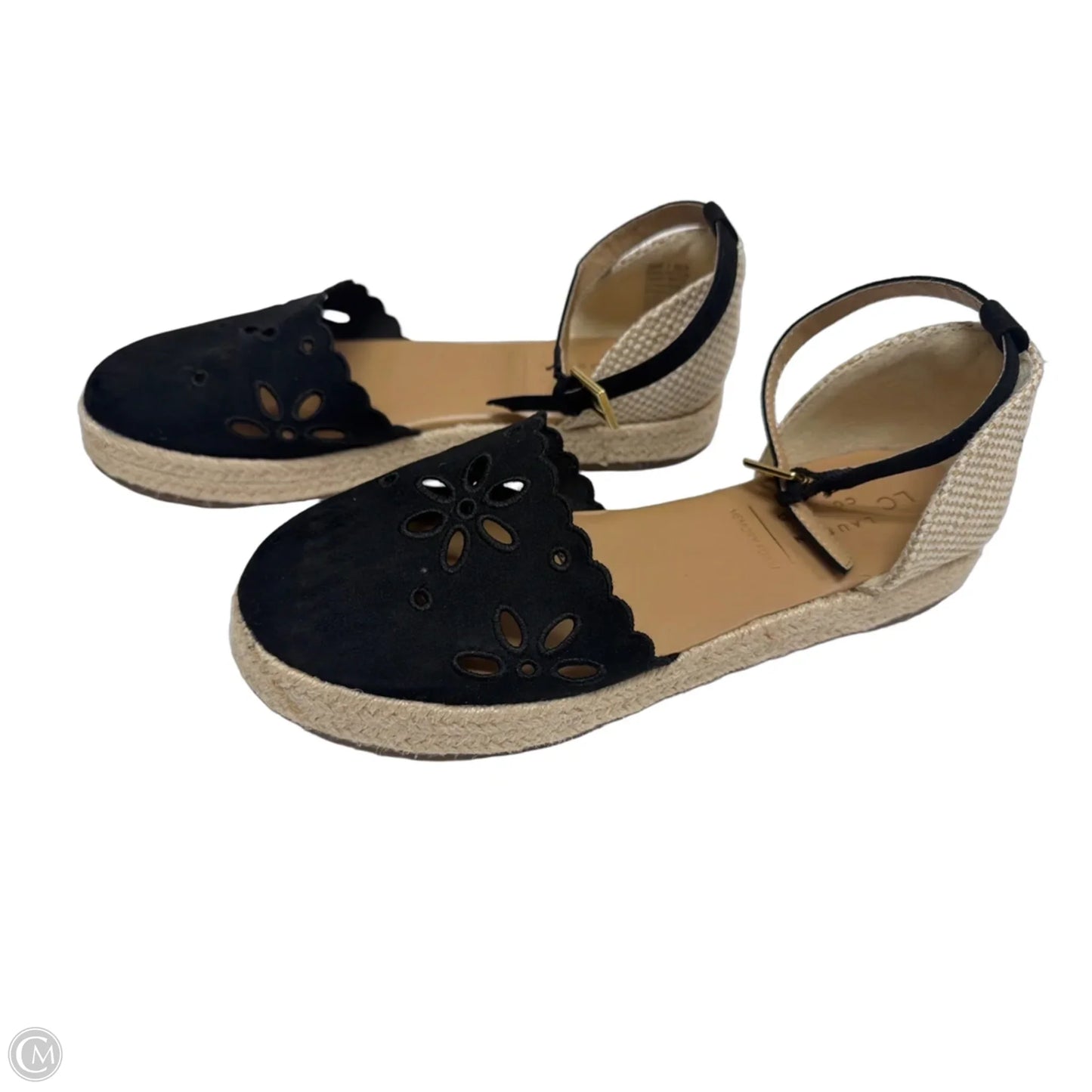Sandals Flats By Lc Lauren Conrad In Black, Size: 7