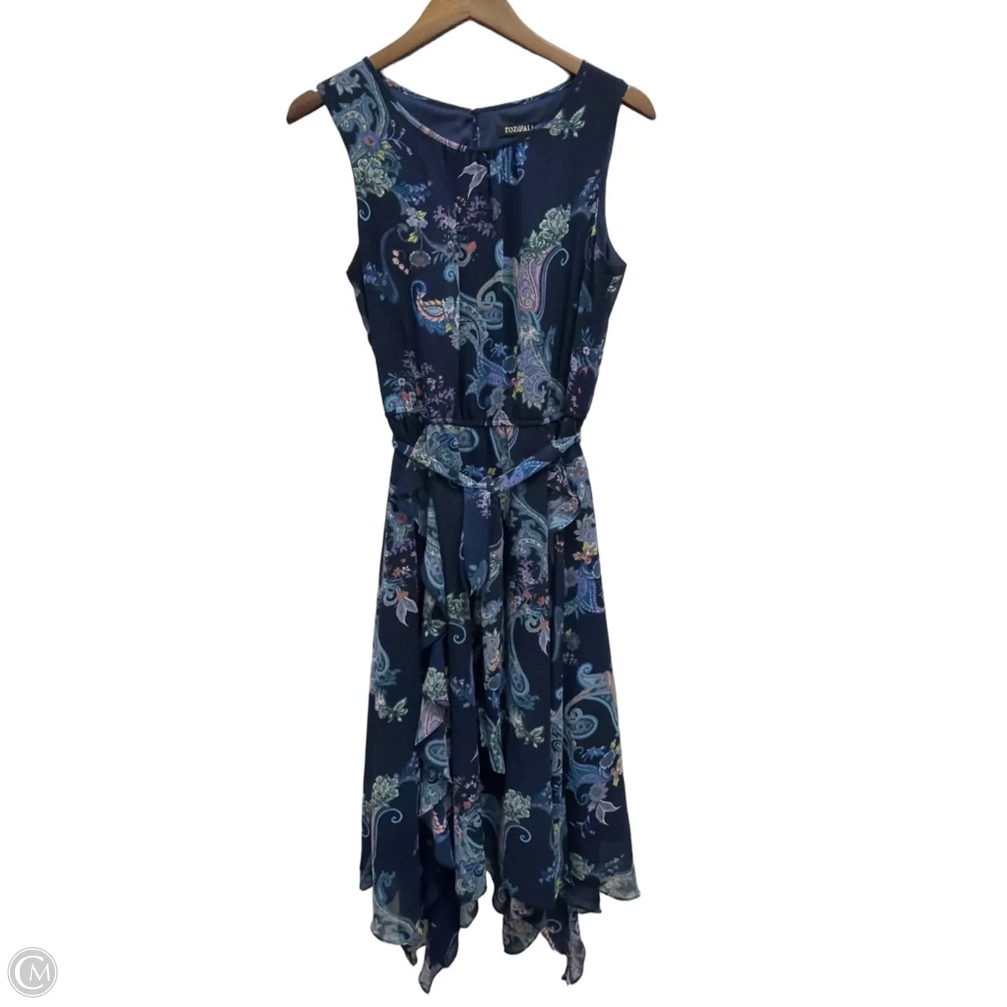 Dress Casual Midi By Roz And Ali In Blue, Size: M