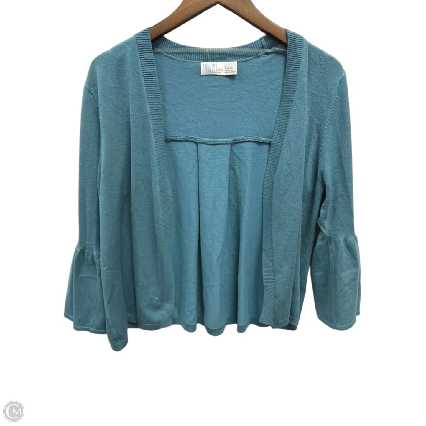 Cardigan By Time And Tru In Blue, Size: L