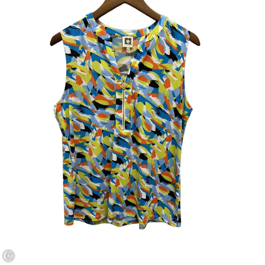 Top Sleeveless By Anne Klein In Multi-colored, Size: M