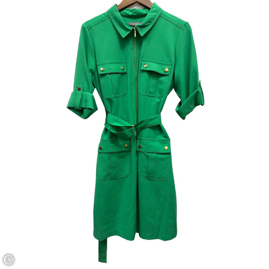 Dress Casual Midi By Sharagano In Green, Size: L