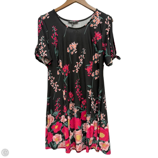 Dress Casual Short By Relativity In Floral Print, Size: L