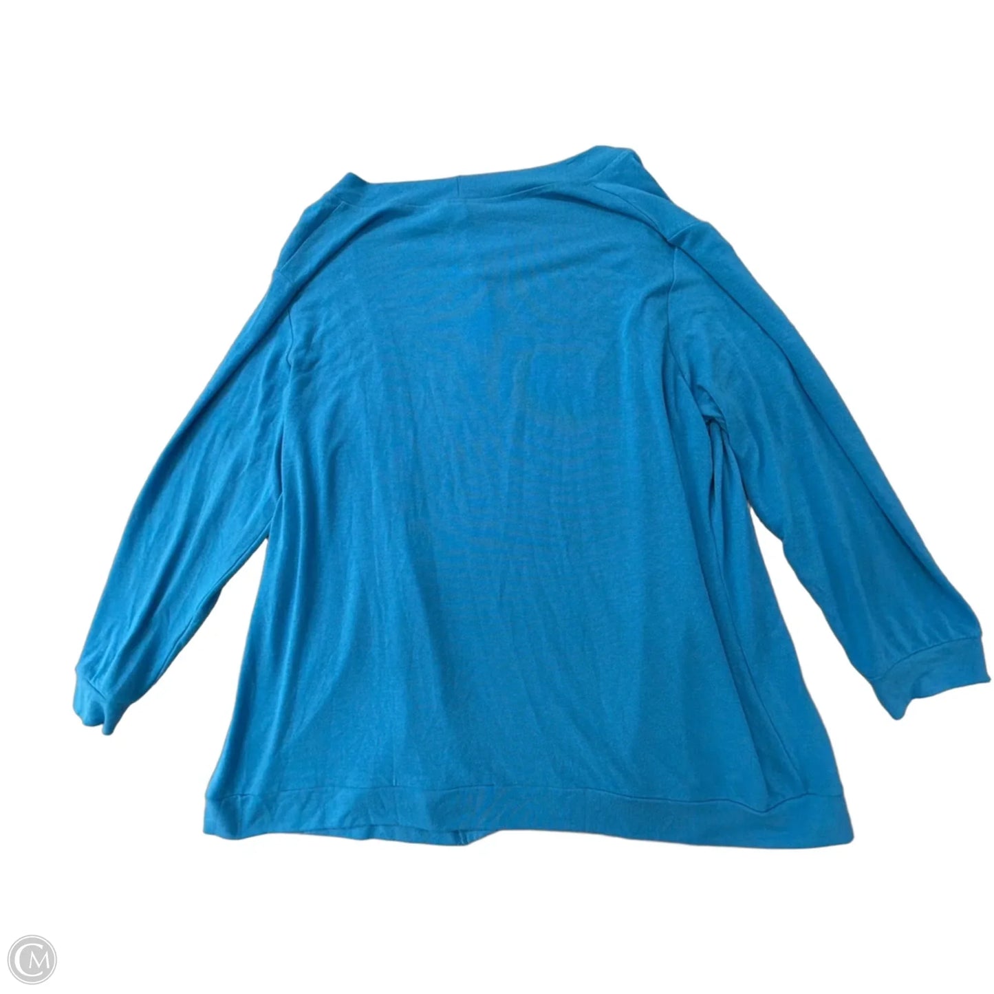 Cardigan By Clothes Mentor In Blue, Size: 3x