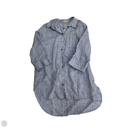 Top 3/4 Sleeve By Chicos In Blue, Size: M