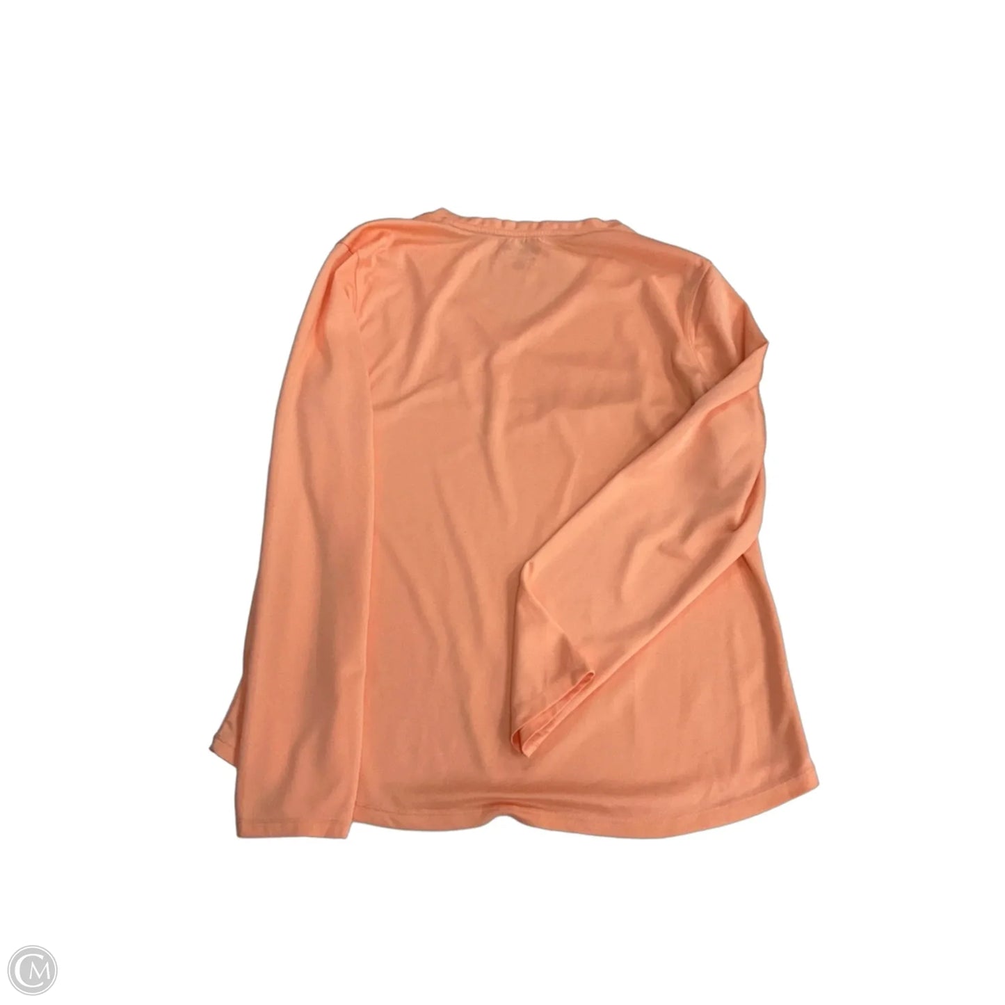 Athletic Top Long Sleeve Crewneck By Reel Legends In Orange, Size: Xl