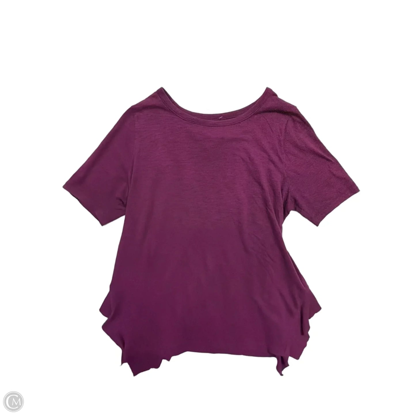 Top Short Sleeve Basic By Lane Bryant In Purple, Size: Xl