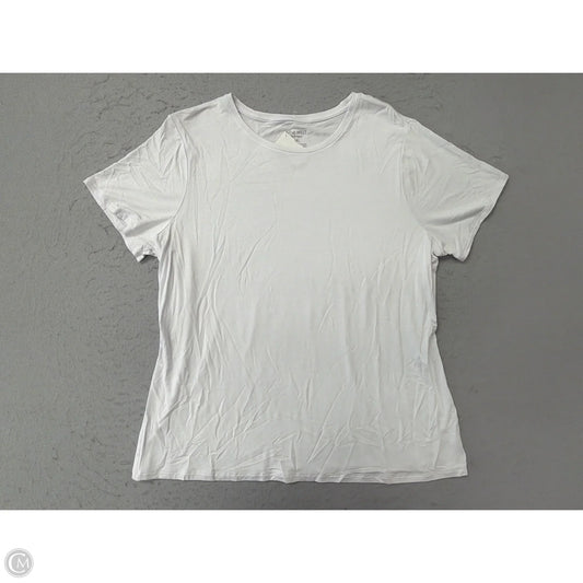 Top Short Sleeve Basic By Nine West Apparel In White, Size: 1x