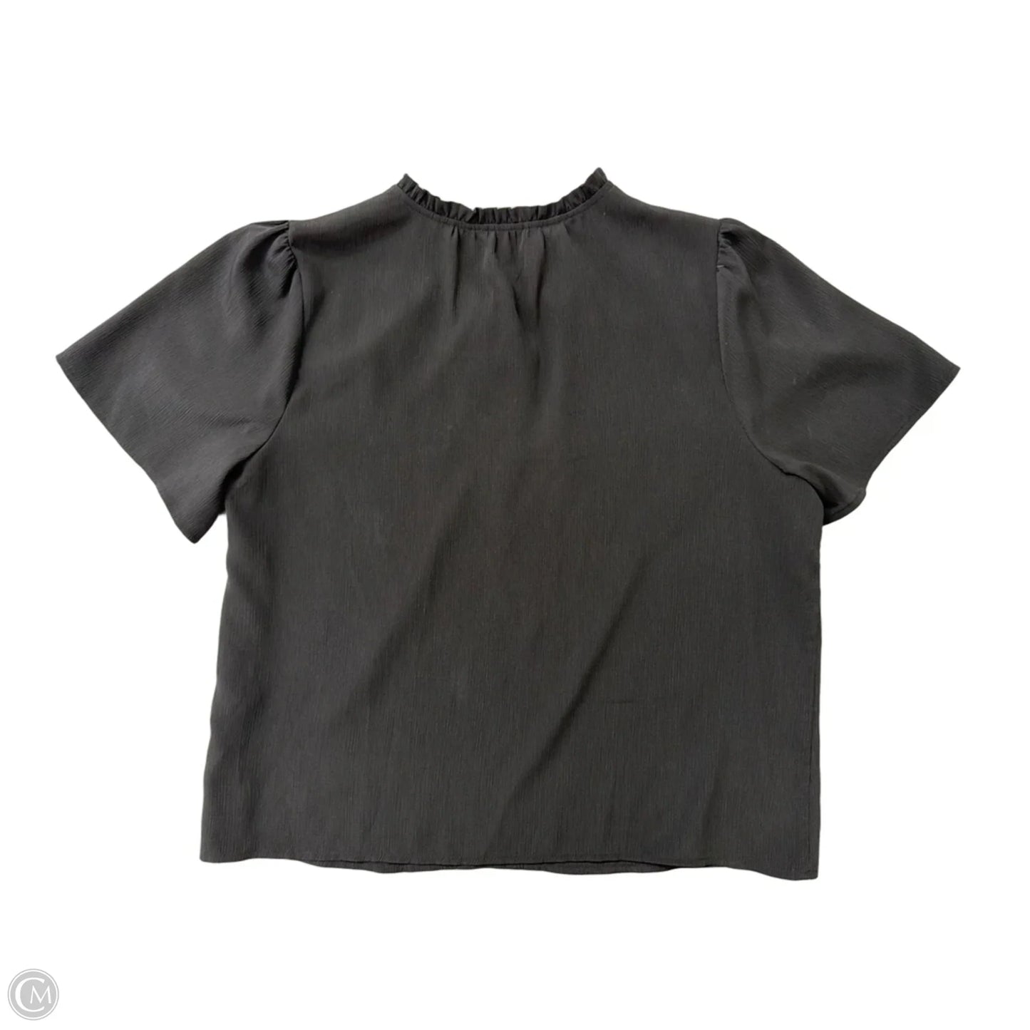 Top Short Sleeve By Nine West Apparel In Black, Size: 1x
