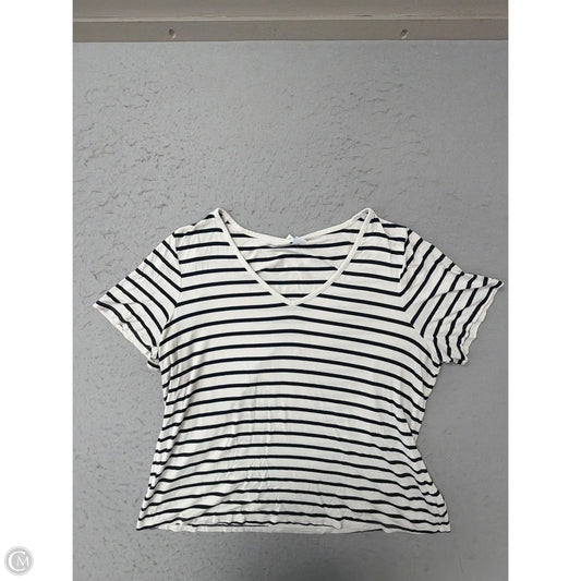 Top Short Sleeve By Old Navy In Striped Pattern, Size: Xl