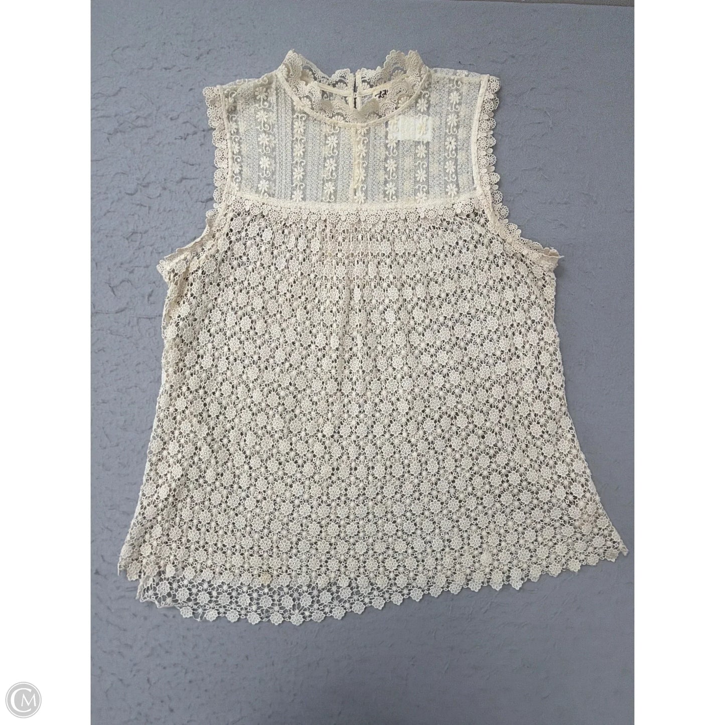 Top Sleeveless By Clothes Mentor In Tan, Size: Xl