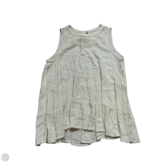 Top Sleeveless By Maurices In Cream, Size: Xl