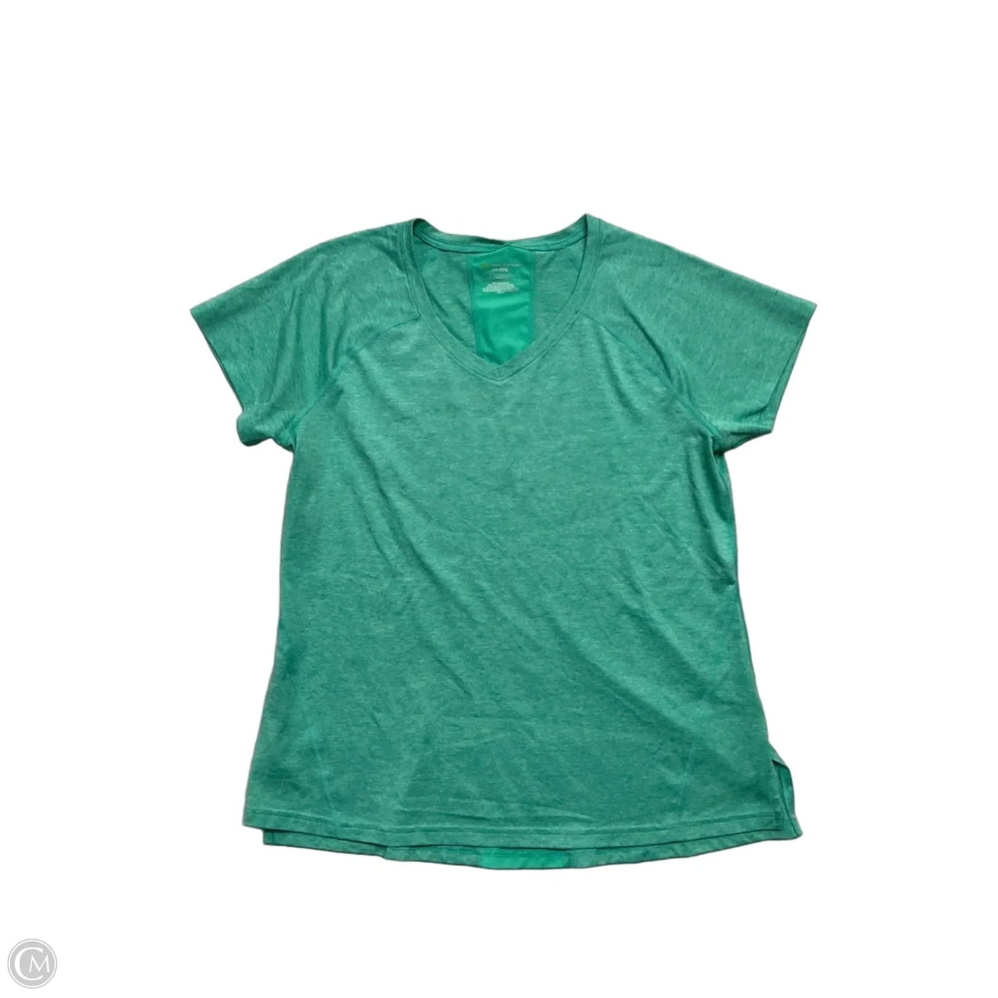 Athletic Top Short Sleeve By Tek Gear In Teal, Size: L