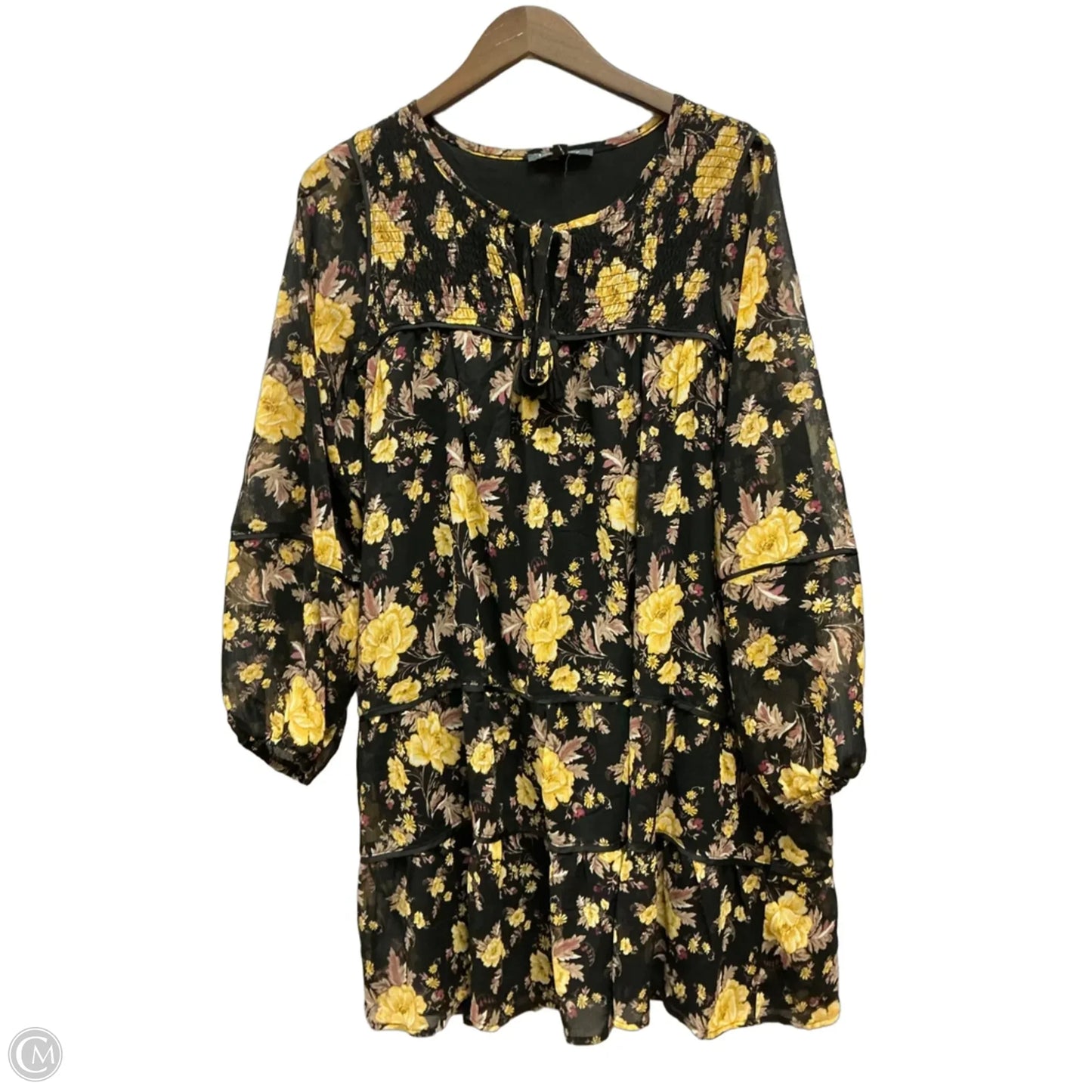 Dress Casual Short By Clothes Mentor In Floral Print, Size: Xl