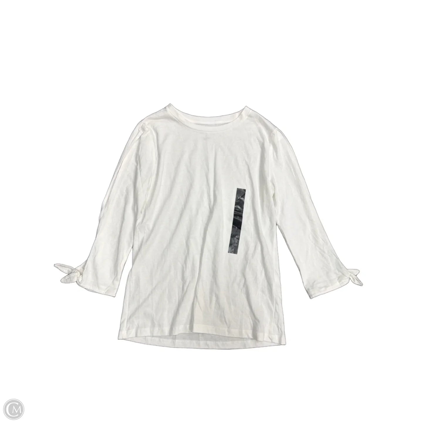 Top Long Sleeve By Banana Republic In White, Size: S