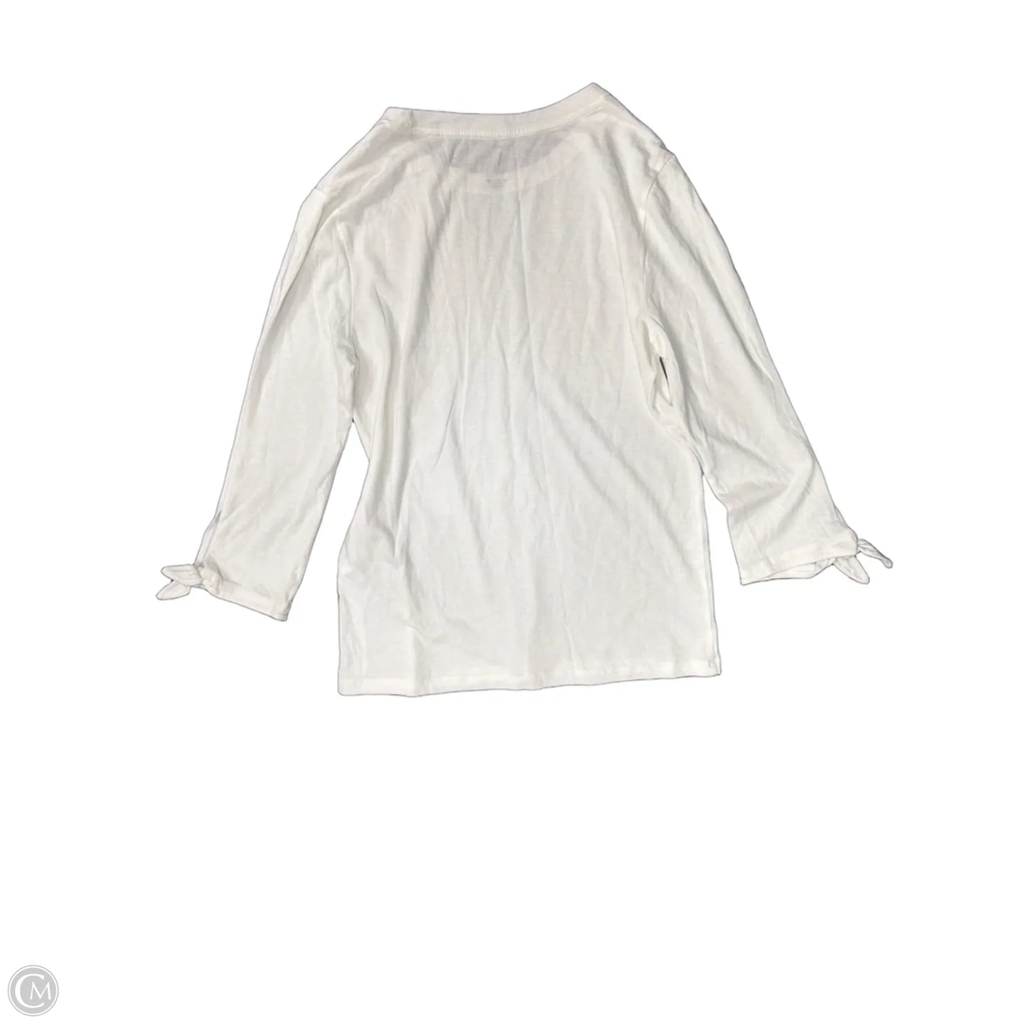Top Long Sleeve By Banana Republic In White, Size: S