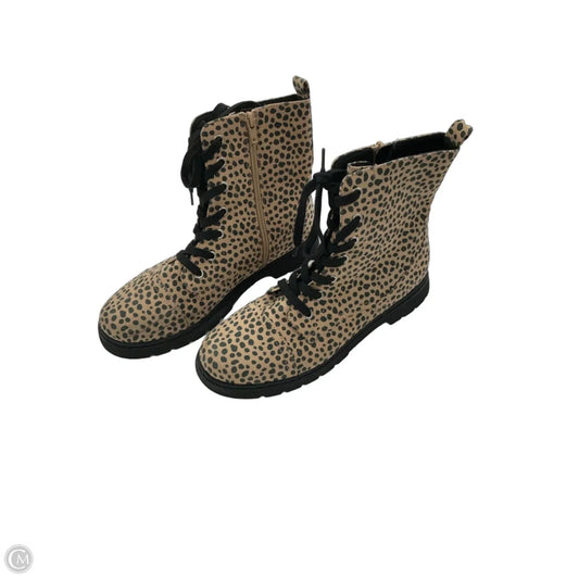 Boots Combat By Arizona In Animal Print, Size: 8.5
