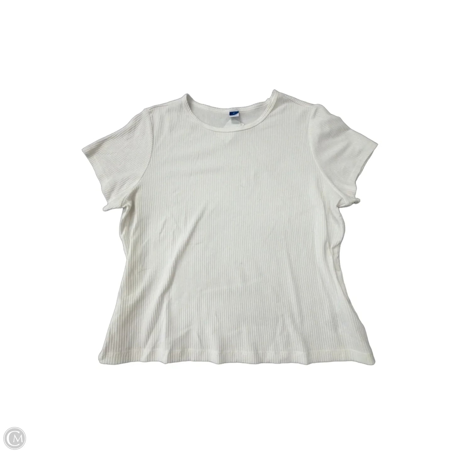 Top Short Sleeve By Old Navy In White, Size: Xl