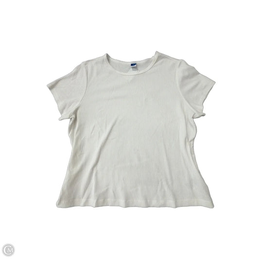 Top Short Sleeve By Old Navy In White, Size: Xl