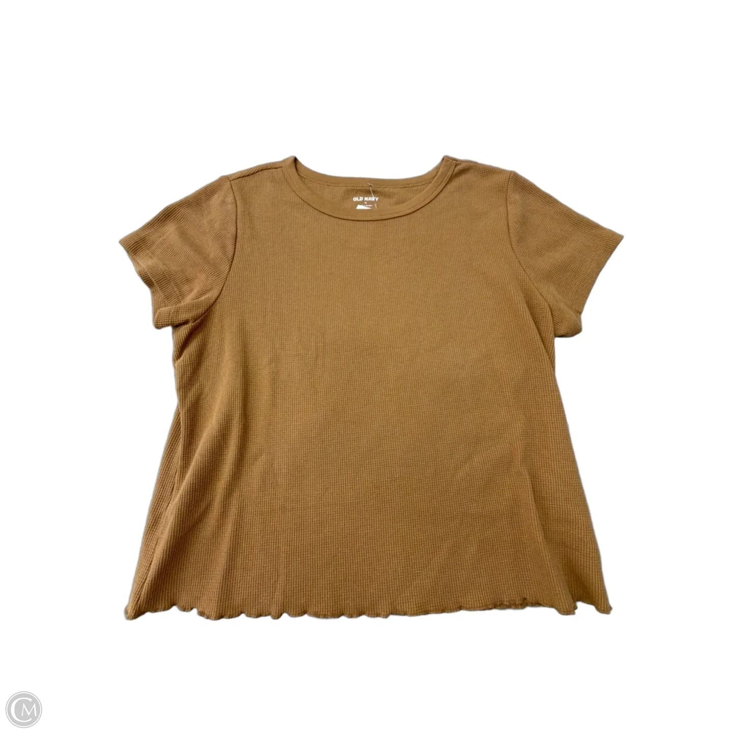 Top Short Sleeve By Old Navy In Brown, Size: Xl