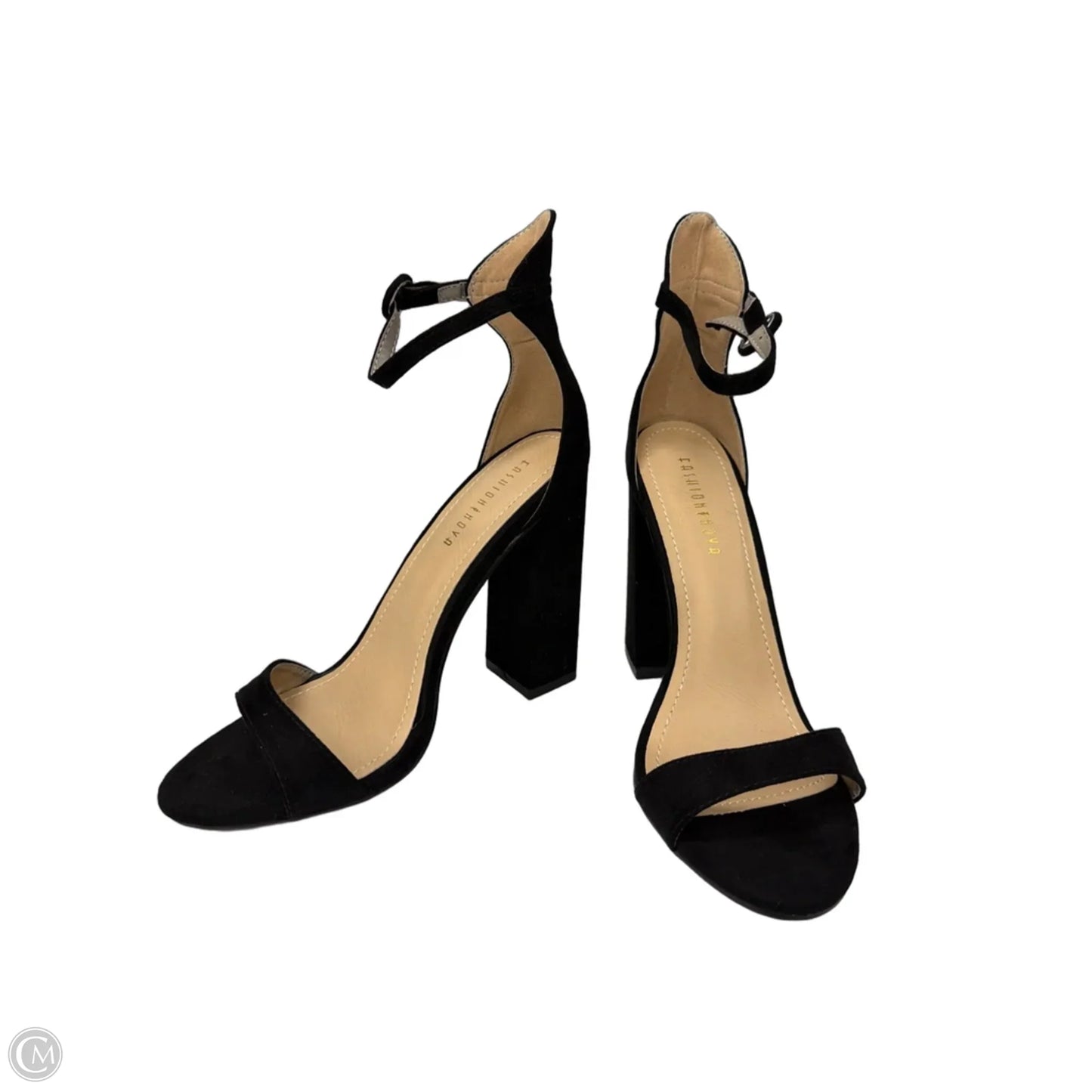 Shoes Heels Block By Fashion Nova In Black, Size: 8