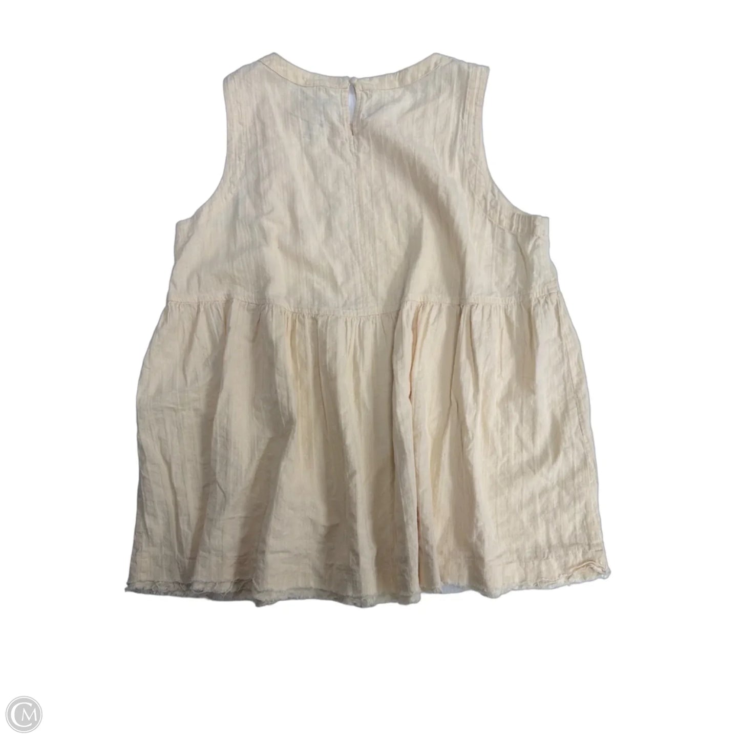 Tank Top By Cotton Bleu In Tan, Size: Xl