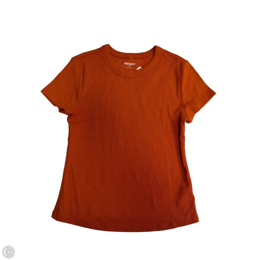 Top Short Sleeve Basic By Old Navy In Orange, Size: M