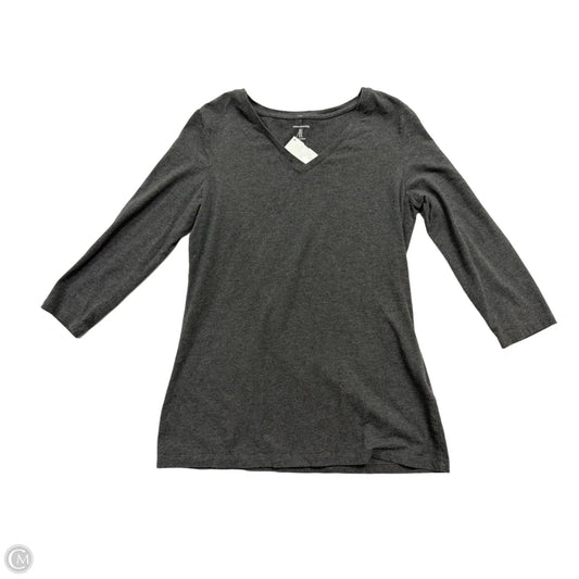 Top 3/4 Sleeve By Amazon Essentials In Grey, Size: M