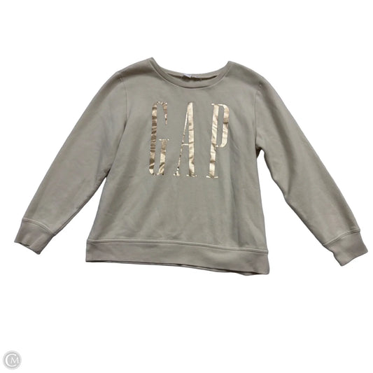 Sweatshirt Crewneck By Gap In Cream, Size: M