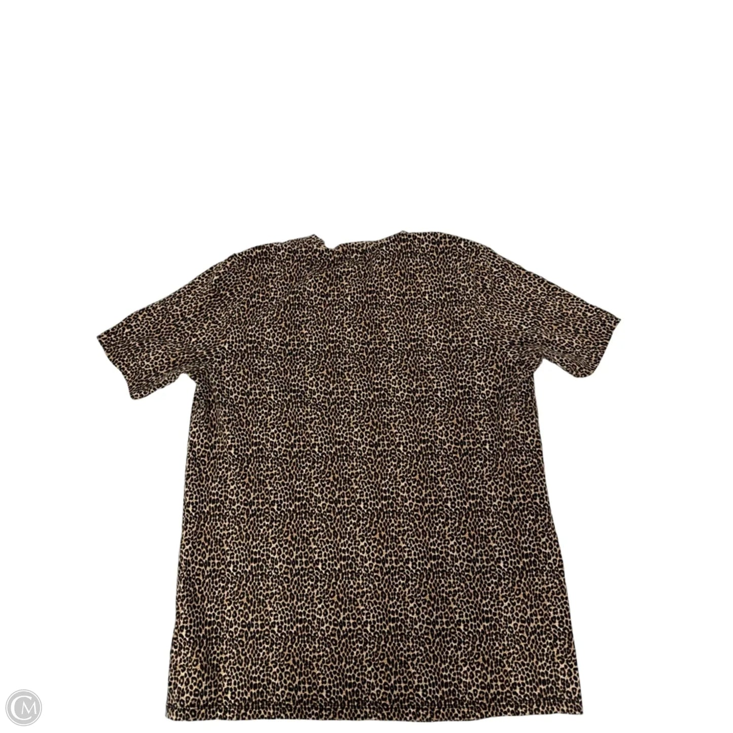 Top Short Sleeve By Michael By Michael Kors In Animal Print, Size: M
