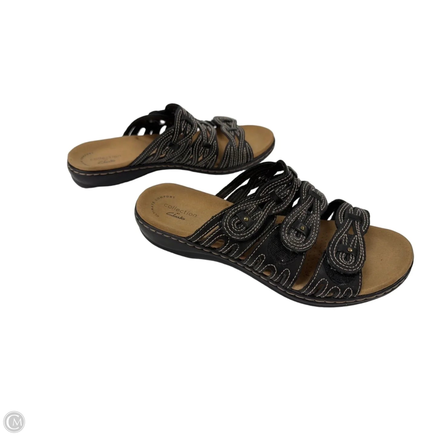 Sandals Flats By Clarks In Brown, Size: 7.5