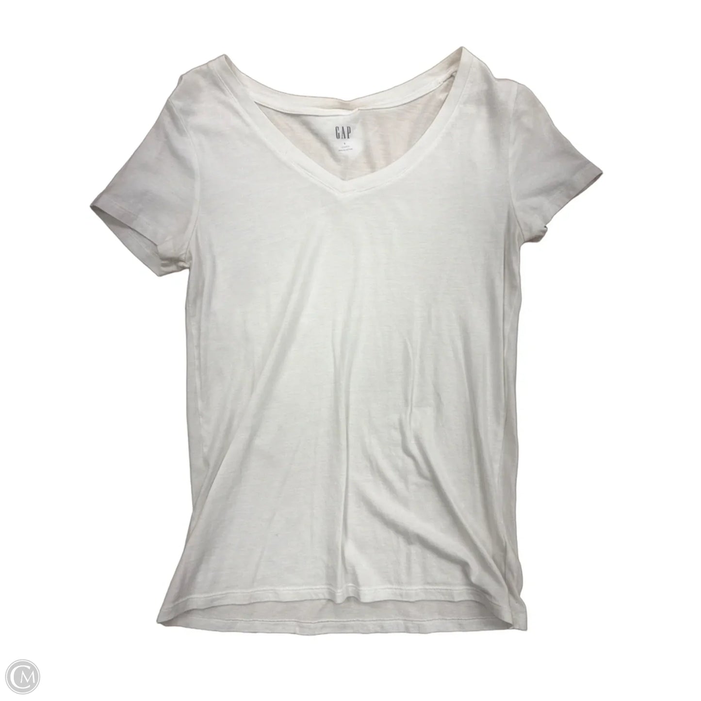 Top Short Sleeve Basic By Gap In White, Size: S