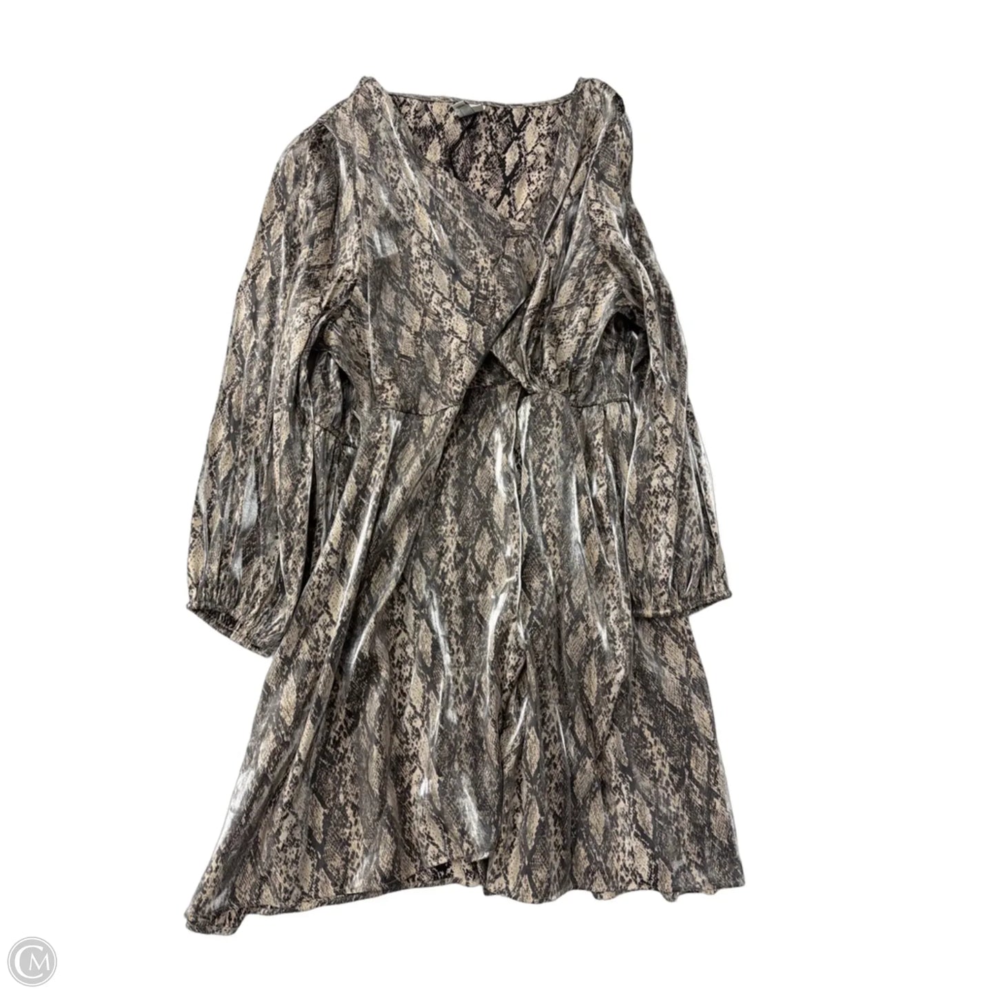 Dress Casual Short By Ava & Viv In Snakeskin Print, Size: 3