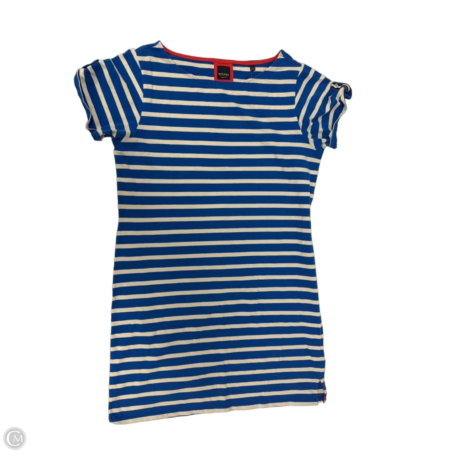 Dress Casual Short By Sperry In Striped Pattern, Size: L