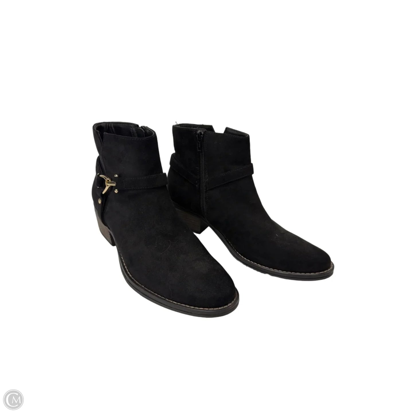 Boots Ankle Flats By White Mountain In Black, Size: 10